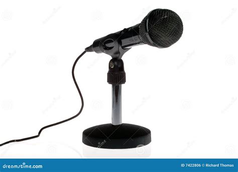 black microphone royalty  stock image image