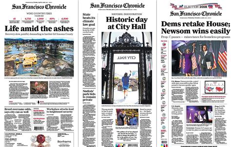 chronicle named californias  large newspaper  year   row