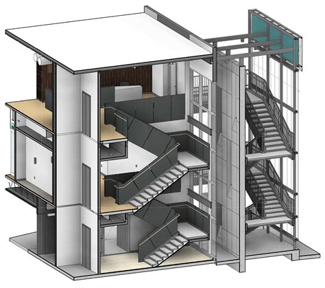 interior stairwell design graphics life   architect