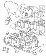 Coloring Pages Richard Scarry Kids Truck sketch template