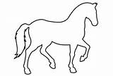 Horse Outline Simple Template Visit Halloween sketch template