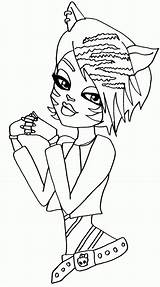 Coloring Monster High Pages Toralei Smiling Sweet sketch template