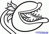 Coloring Pages Zombies Vs Plants Zombie Plant Chomper Colorir Drawings sketch template