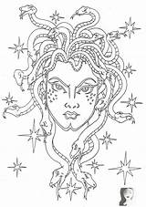 Medusa sketch template