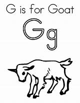 Goat Coloring Letter Pages Color Drawing Getcolorings Printable sketch template
