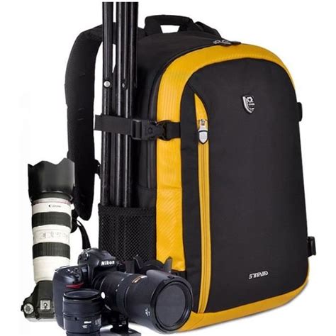 orange sac  dos appareil photo reflex impermeable pour canon pour nikon sac de voyage sac