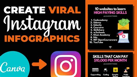 how to make viral instagram infographics in canva business fitness