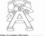 Letter People Coloring Pages Getdrawings Getcolorings sketch template