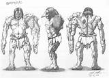Grendel Beowulf Monster Battle sketch template
