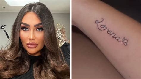 Lauren Goodger S Poignant Tattoo Inked Using Her Daughter Lorena S Ashes