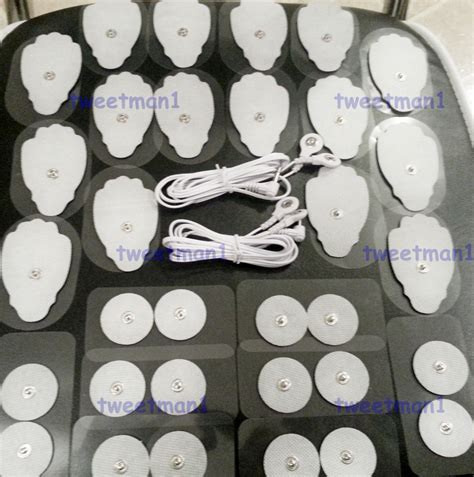2 electrode dual lead wires 3 5mm 16lg 16sm massage pads for irest