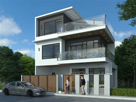 storey modern house  overlooking view roof deck flair realty
