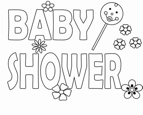 baby shower coloring pages printables  printable baby shower