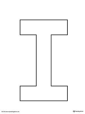 uppercase letter  template printable lettering alphabet letter