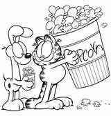 Garfield Huge Pintar Caricaturas Websincloud sketch template