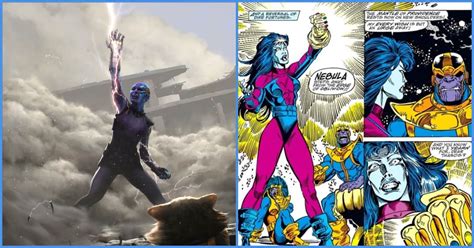 avengers endgame concept art shows nebula wearing infinity gauntlet
