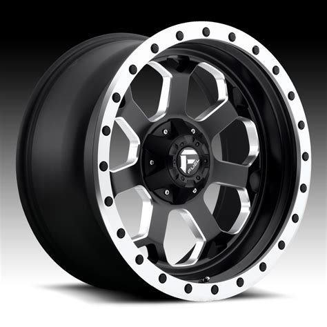 fuel savage  matte black milled custom truck wheels rims fuel pc custom wheels express