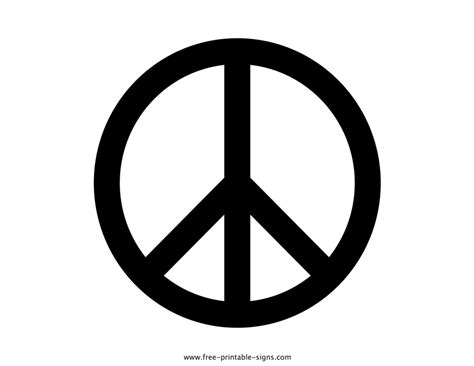 printable pictures  peace signs  printable templates