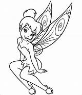 Tinkerbell Coloring Pages Colouring Book Tinker Bell Printable Color Disney Template Kids Wings Coloriage Clochette Templates Colorear Fairy sketch template