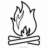Fogueira Colorir Bonfire Hoguera Campfire Imprimir Logs Falò sketch template
