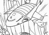 Thunderbirds Coloring4free Coloring sketch template