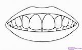 Mouth Dental Dragoart sketch template
