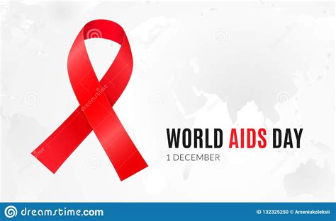 1 December World Aids Day And National Hiv Awareness Campaign Stock