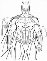 Batman Drawing Line Color Coloring Pages Getdrawings sketch template