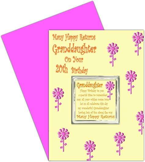 granddaughter  birthday card  removable magnet gift  today