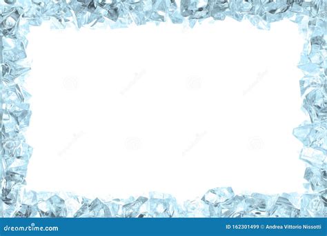 frame   ice cubes  clipping path included   large copy