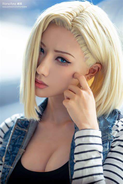 sexy android 18 cosplay from dragon ball