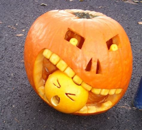 pumpkin faces spooky scary cute  funny ideas  halloween
