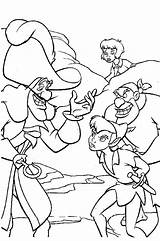 Pan Peter Coloring Tinkerbell Pages Captured Pirate Captain Disney Neverland sketch template