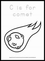 Comet sketch template