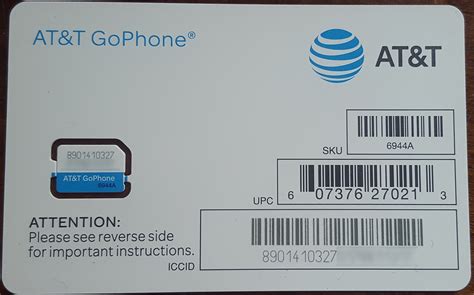 buy att sim card compatible  prepaid gophone  postpaid att