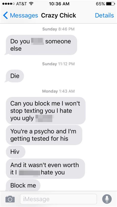 Girl Goes On Absolutely Insane Text Rant When Guy Refuses