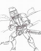 Clone Wars Star Coloring Trooper Pages Drawing Arc Blaster Printable Color Getcolorings Getdrawings Sheets Kylo Ren Drawings Paintingvalley sketch template