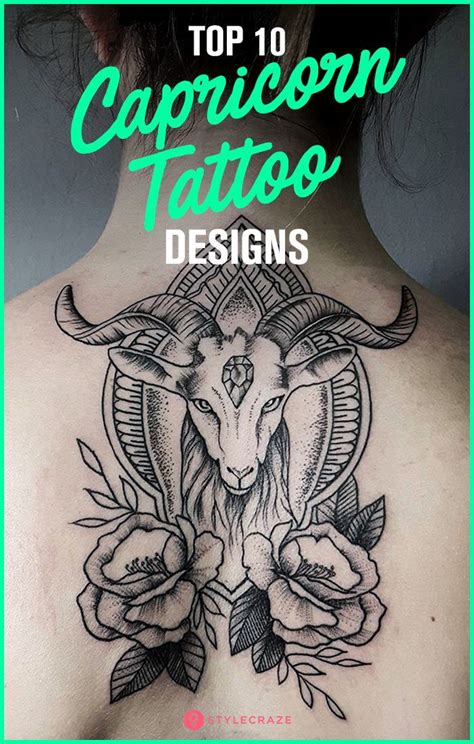 Top 10 Capricorn Tattoo Designs Capricorn Tattoo