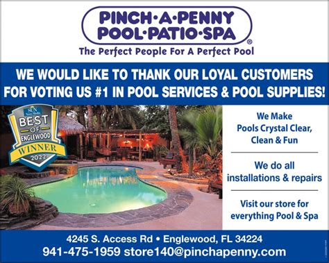 pool service pinch  penny pool patio spa englewood fl