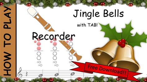easy jingle bells  recorder finger chart