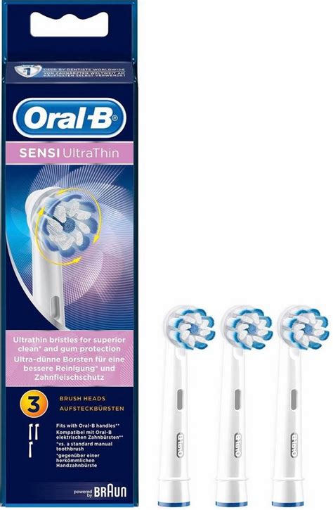 oral b aufsteckbürsten sensi ultrathin in verschiedenen ausführungen
