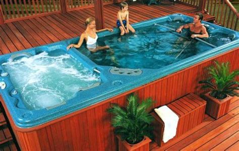 Hot Tub Swim Spa Pools Swim Spa Hot Tub Combo Hot Tub Swim Spa