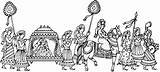 Doli Drawings Shadi Rajasthani Google Sketches Motifs sketch template