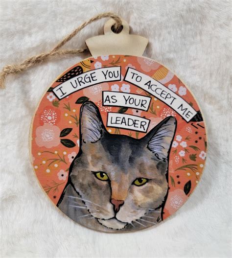 leader cat ornament etsy