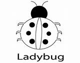 Ladybug Coloring Pages Printable Easy Kids Printables Cute Spots sketch template