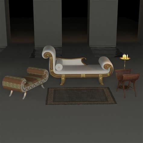 roman furniture 3d cgtrader