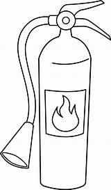 Fire Extinguisher Clipart Line Drawing Cartoon Clip Cliparts Draw Easy Hydrant Symbol Coloring Drawings Library Projects Suppressor Illustration Collection Use sketch template