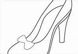 Cinderella Crafts Coloring Slipper Glass Template Sheets Colouring Stepmother Evil Princess sketch template