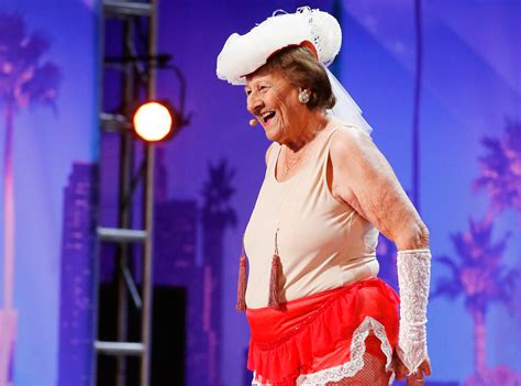 90 year old woman wows agt team by stripping e online