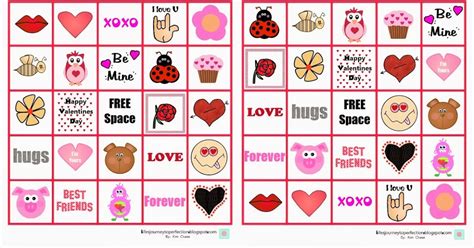 lifes journey  perfection valentines day bingo printable
